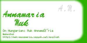 annamaria muk business card